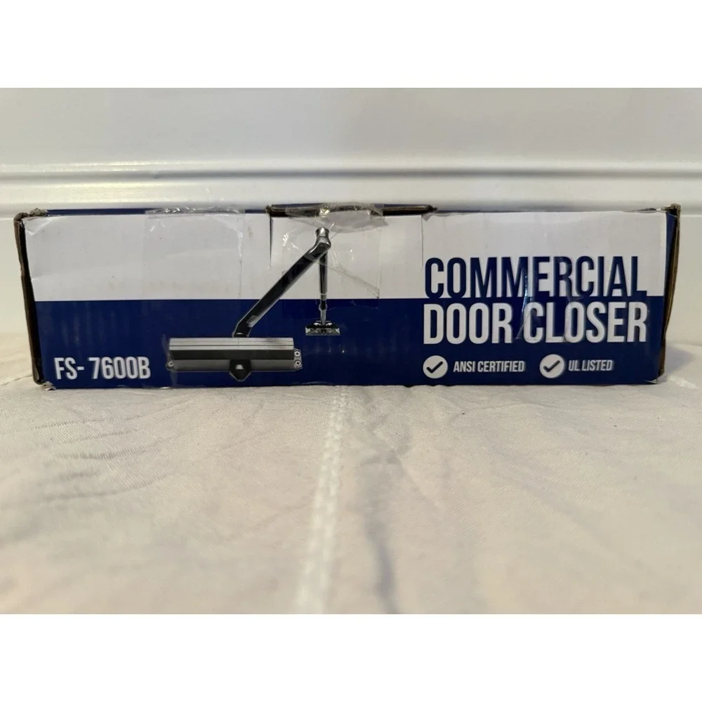 Fortstrong FS-7600B Commercial Door Closer ANSI Certified UL Listed Black